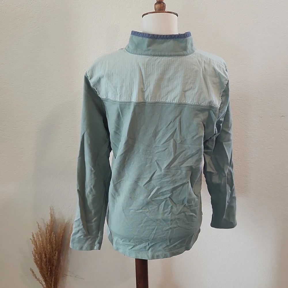 L.L. Bean Light Sage Green Pullover Jacket
